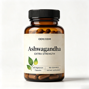 Cápsulas de Ashwagandha para Adultos de Marca Privada OEM/ODM, Extracto de Ashwagandha con Pimienta Negra, Alivio del Estrés, Apoyo Energético - Product Image 1