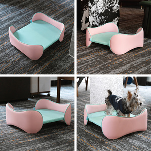 Cama para Mascotas con Marco de Metal Personalizado, Impermeable, de Cuero, Ajustable, Ortopédica, para Perros - Product Image 5