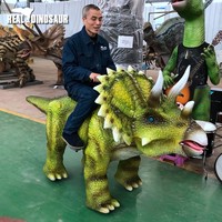 Machine de jeu électrique à monter sur un dinosaure animatronique