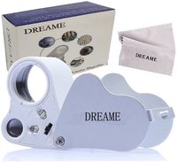 30X 60X LED Lighted Illuminated Jewelers Eye Loupe Jewelry Magnifier