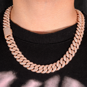 Black Iced Out Luxury Hip Hop Unisex <b>Statement</b> Tennis Chain <b>Necklace</b> 18K Gold Plated Gift - Product Image 1