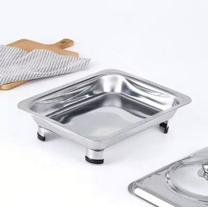 Calentador de Alimentos Comercial Directo de Fábrica para Hotel, Plato de Buffet de Acero Inoxidable para Restaurante con Tapa y Plato, 50 Unidades para Uso en Fiestas - Product Image 5