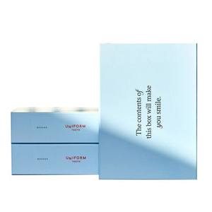 Scatola regalo magnetica riciclata per imballaggio in carta ortodontica trasparente bretelle dentali imballaggio per piccole imprese con stampa Logo aziendale - Product Image 4