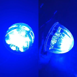 Đèn xi nhan hình dưa hấu, đèn hậu, đèn báo rẽ bên, viền thép không gỉ, hình nón tròn, vòng đệm, đèn trần ô tô, đèn trần xe kéo - Product Image 3