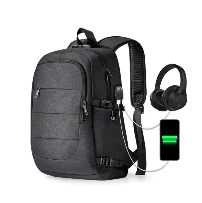 14/15.6 Inch Computer Business Backpacks Travel Laptop Backpack Water Resistant Anti-Theft Bag with USB Charging Port