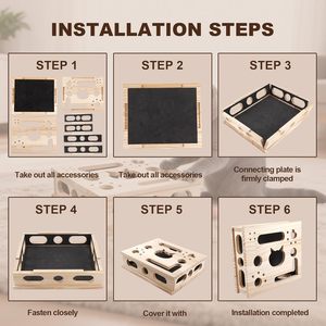 Caja de limas de uñas de madera de alta calidad con papel de lija, modelo Cat-1 de la marca LYP, juguete interactivo sin estrés para gatos de interior - Product Image 5