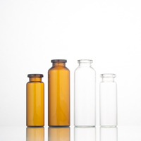 Ampoules en verre pharmaceutique ambré clair bleu de 3 ml, 4 ml, 5 ml, 9 ml, 10 ml, 15 ml, 30 ml pour produits médicaux et cosmétiques
