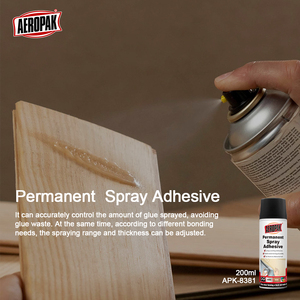 Aeropak 200ml Aérosol <span class=keywords><strong>Colle</strong></span> Adhésive Polyvalente <span class=keywords><strong>Permanente</strong></span> pour Tissu Carton Plastique Métal Bois Feutre - Product Image 3