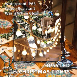 IP65 đánh giá giáng sinh dẫn chuỗi đèn thanh lịch Tuần lộc bông tuyết Sao Trong nhà & Ngoài trời kỳ nghỉ trang trí trang trí 220V - Product Image 2