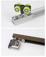 Offre Spéciale : Quincaillerie de porte coulissante pliante silencieuse et fluide en alliage de zinc de style japonais pour cuisine et toilettes