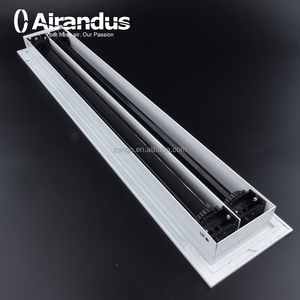 Grille de ventilation carrée en aluminium ZENGO LSD pour climatisation et ventilation, diffuseur linéaire <span class=keywords><strong>à</strong></span> fentes pour <span class=keywords><strong>plafond</strong></span> - Product Image 4