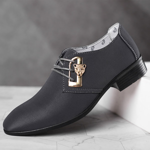 Chaussures habillées pour hommes, bleu marine, style Oxford, à enfiler, bout rond, doublure en coton, semelle extérieure en caoutchouc, semelle intermédiaire en EVA, pour le bureau et les occasions professionnelles, toutes saisons - Product Image 4