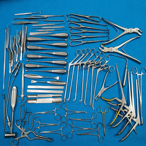 Ensemble d'instruments chirurgicaux pour laminectomie, 78 pièces, acier inoxydable allemand, orthopédie de la colonne vertébrale, neurochirurgie, réutilisable, autoclavable, CE - Product Image 1