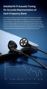 Trn Seahorse Cổ Điển Độ Trung Thực Cao Phẳng Earbuds PU + Giấy Màng Rộng Tai Nghe 14.2Mm Năng Động Có Dây Trong Tai Tai Tai Nghe - Product Image 5