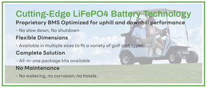 절삭 가장자리 LiFePO4 기술 유연한 치수 LiFePO4 51.2V 리튬 골프 카트 배터리 - Product Image 3