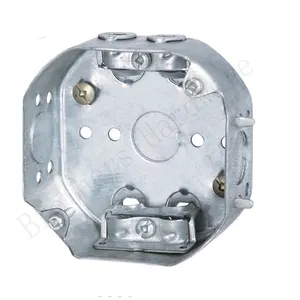 54151-LA 4" octagonal light switch metallic box