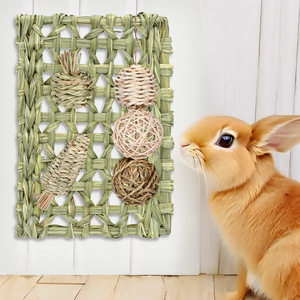 Di alta qualità fatto a mano naturale eco-friendly coniglio erba stuoie per animali domestici per riposo qualità Pet tappeto - Product Image 3