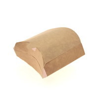 Boîte à frites en papier enduit jetable à chaud, avec revêtement UV, pour les chips de pommes de terre et les fish & chips