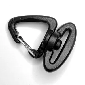 25Mm 38Mm Webbing Driehoek Plastic Swivel Clips Karabijnhaak Trigger Style Voor Outdoor Sport Tas Riemen Accessoires