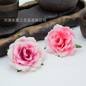 ดอกคามิเลียประดิษฐ์พร้อมใบไม้จาก Dongchen Arts Crafts วัสดุตกแต่งดอกไม้ผ้าไหม DIY สำหรับบ้านและงานปาร์ตี้ - Product Image 3