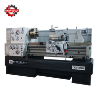 Tour à métaux horizontal HIPOW C6251X1000MM à banc déporté, machine semi-automatique de moyenne capacité, broche haute MT7, 220V/380V, Chine