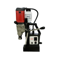 Perceuse magnétique portable OUBAO 110v/220v, perceuse à siège magnétique, plaque d'absorption automatique, machine d'ingénierie avec vitesse variable