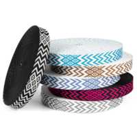 Sangle d'épaule en jacquard écologique 100 % polyester à chevrons pour sacs bandoulière, chaussures et textiles de maison – Vente en gros