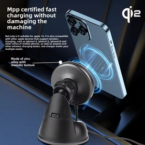 Nuevo <span class=keywords><strong>Cargador</strong></span> Inalámbrico Magnético Q-i2.2 Portátil de 25W con Ventilación de Aire, Carga Rápida, Soporte para Teléfono con Puerto Tipo-C y Rotación de 360° - Product Image 4