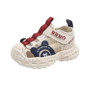 2025 été nouveau bébé enfant en bas âge motif floral chaussures garçons et filles à semelle souple sandales à bout fermé 0-3 ans sandales Anti-coup de pied - Product Image 2