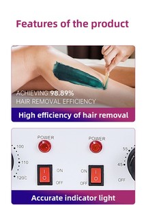 Latest Design Explosive Double Wax Pot Rapid Melting Hair Removal Double Pot Wax Heater - Product Image 4