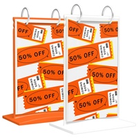 Support de menu de table en acrylique de taille personnalisée de haute qualité