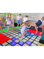 Tuiles de jeu de sol interactives à LED avec effet de relais méga, 30x30cm, pour jeux de pixels et divertissement sportif