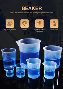 थोक रसायन विज्ञान प्रयोगशाला विभिन्न क्षमता पीपी प्लास्टिक बीकर मापने स्नातक की उपाधि - Product Image 5