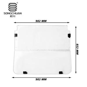 Parabrisas Transparente de Acrílico de 4 mm para Carro de Golf YAMAHA G22, Fabricante Original, Vidrio Plegable - Product Image 5