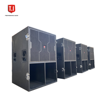 Sistema de sonido para conciertos al aire libre, equipo de sonido amplificador de altavoz de 3 canales, bajos activos de 18 pulgadas