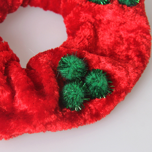 Vestido navideño para mascotas, perro, gato, <span class=keywords><strong>Elisabeth</strong></span>, poliéster, patrón de animales con lazo de tela suave para decoración de cuello - Product Image 3