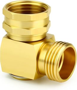 Connecteur coudé pivotant en laiton massif à 90 degrés pour tuyau d'arrosage, raccords de tuyauterie de <span class=keywords><strong>3</strong></span>/<span class=keywords><strong>4</strong></span> pouces avec protection contre le pliage - Product Image 4