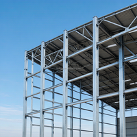 Atelier préfabriqué en structure d'acier certifié CE, hangar à construction rapide, bâtiment industriel à ossature légère en acier pour l'infrastructure de l'Asie du Sud-Est