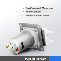 LEFOO LFP104DB OEM Support d'échantillon 12v Petite pompe péristaltique 270 ml/min 24v Dosage Distributeur automatique de boissons Micro Péristaltique