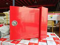 Enrouleur de tuyau d'incendie industriel à réponse rapide 33 mm, 1,2 MPa, 25 m, fixation murale pivotante, robuste, fabricant OEM Hong'an, acier A4