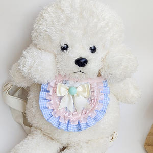 Accesorios Dulces para Perros y Gatos: Pañuelo de Poliéster con Lazo de Encaje Colorido, Diseño de Dibujos Animados, Hecho a Mano - Product Image 2