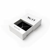 Boîte cadeau de luxe en carton rigide pour bijoux, personnalisable avec logo, emballage recyclable pour collier de perles, bague, boucles d'oreilles, pendentif
