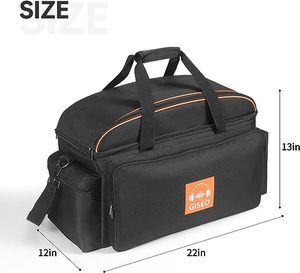 Sac organisateur de câbles électroniques portable à double couche, simple, en toile, pour accessoires numériques, pochette de rangement avec fermeture éclair - Échantillon gratuit - Product Image 6
