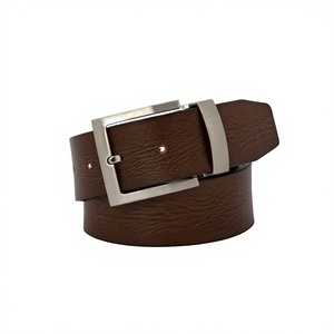 Ceinture pour homme en cuir de vachette véritable, personnalisée, solide, pour soirée, avec boucle carrée en acier, imperméable, robuste, écologique, durable, largeur 3,8 cm - Product Image 3