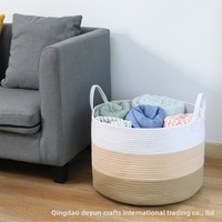 Panier multifonctionnel durable et respectueux de l'environnement pour ranger les vêtements, les jouets et les articles divers.