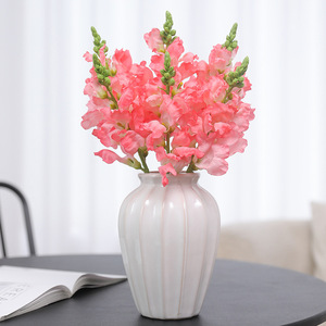 ช่อดอกไม้ประดิษฐ์จากผ้าไหม Snapdragon Wheat Stalks Dragon's Head Flowers - ของตกแต่งงานแต่งงานสุดหรูหราพร้อมดอกสีม่วง - Product Image 4