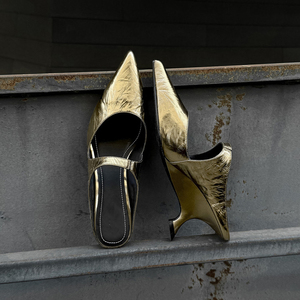 Escarpins à talon compensé en cuir verni à <span class=keywords><strong>bout</strong></span> <span class=keywords><strong>pointu</strong></span>, modèle 2026, pour femme, idéaux pour les soirées et le bureau au printemps - Product Image 1