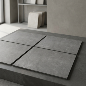 Dalles de pavage en porcelaine pleine masse gris ciment Asto 20 mm 600x600 mm, robustes pour extérieur et parking - Product Image 4
