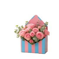 Enveloppes personnalisées pour fleuristes, emballages plats pour la Saint-Valentin, boîtes pour fleurs, enveloppes en papier pour bouquets et emballages cadeaux floraux