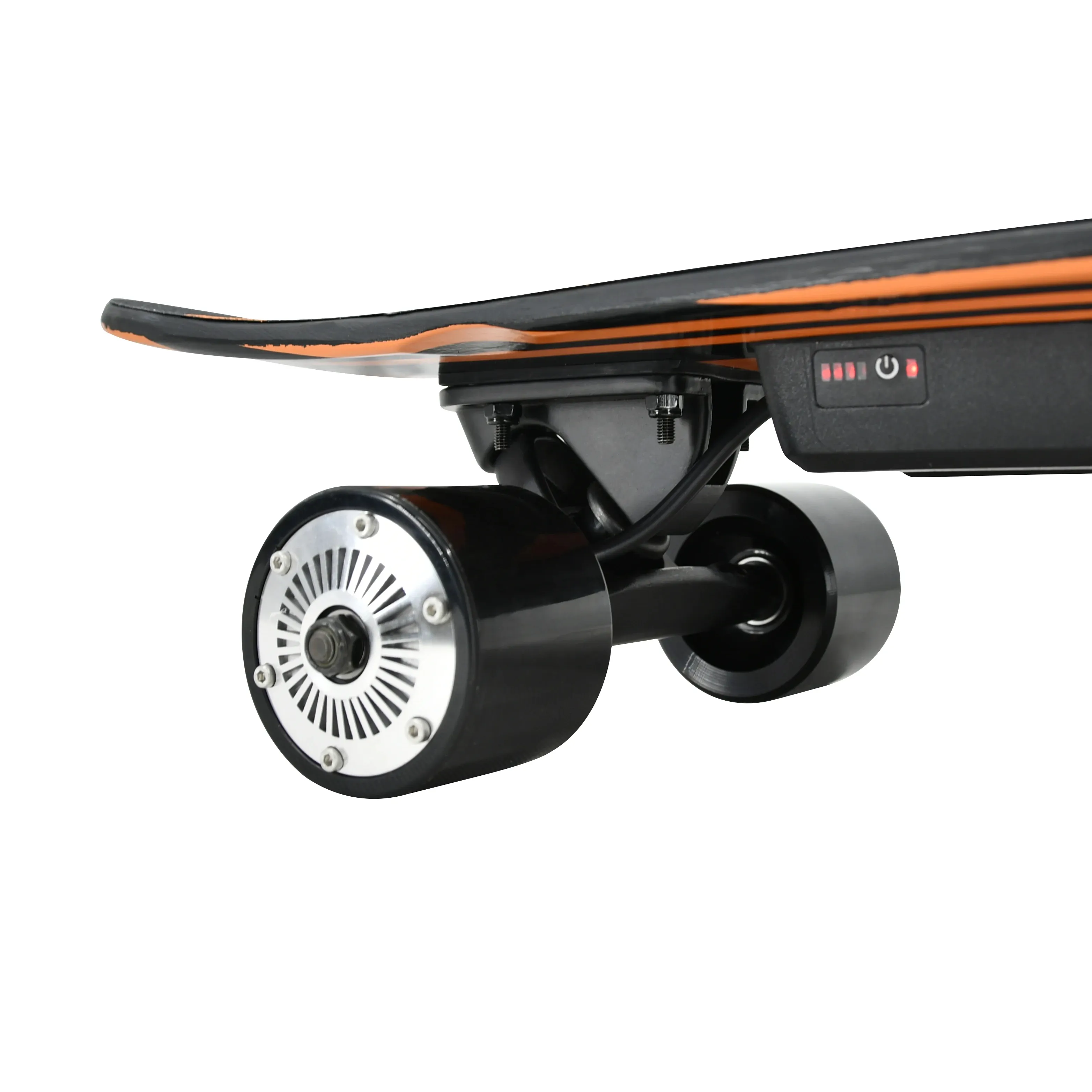 Dropshipping papan skateboard elektrik untuk anak, papan seluncur elektrik 4 kecepatan dapat disesuaikan